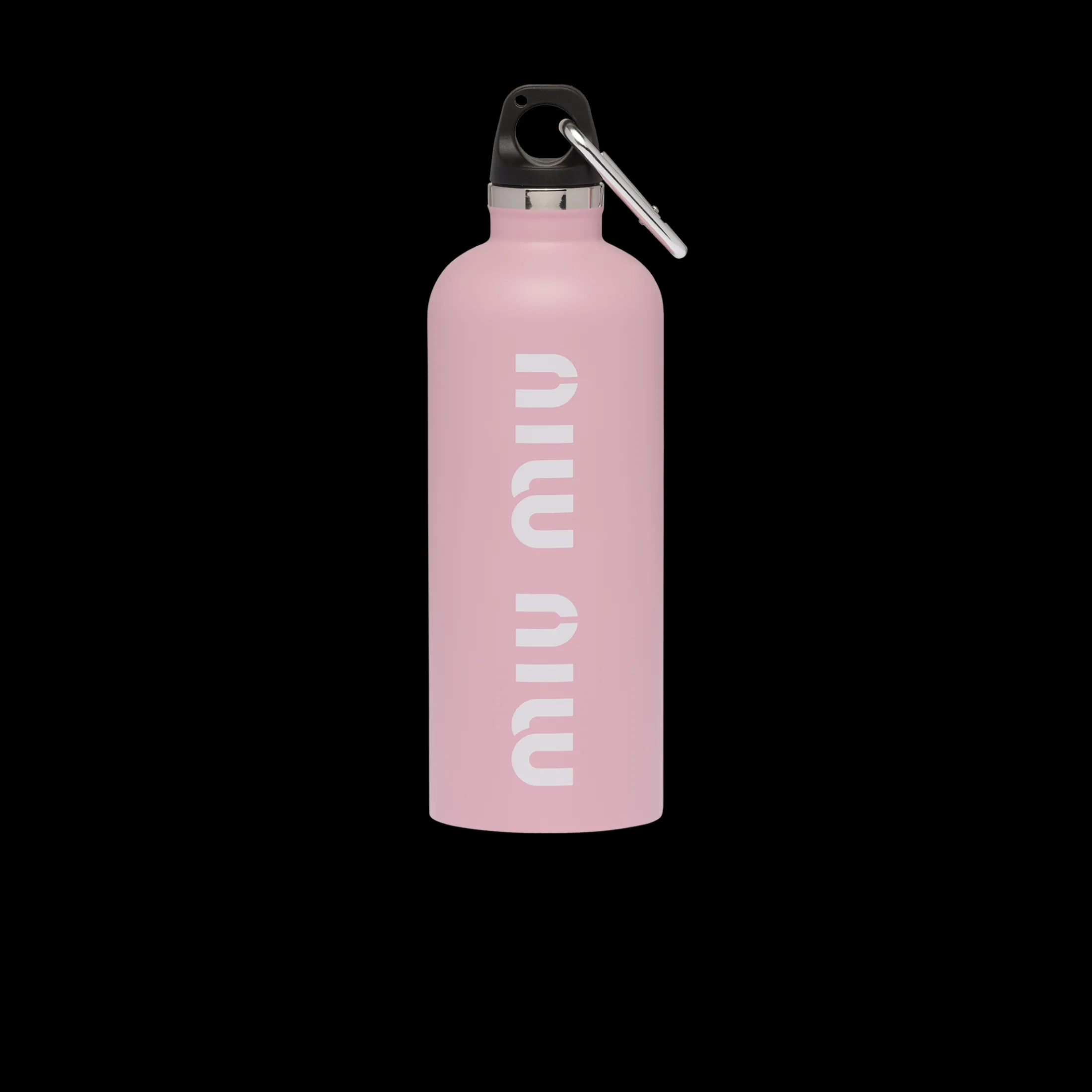 Pink/white Stainless Steel Water Bottle, 500 Ml | Miu Miu