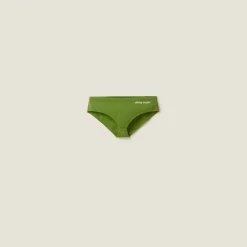 Pistachio Green Nylon Swimsuit | Miu Miu