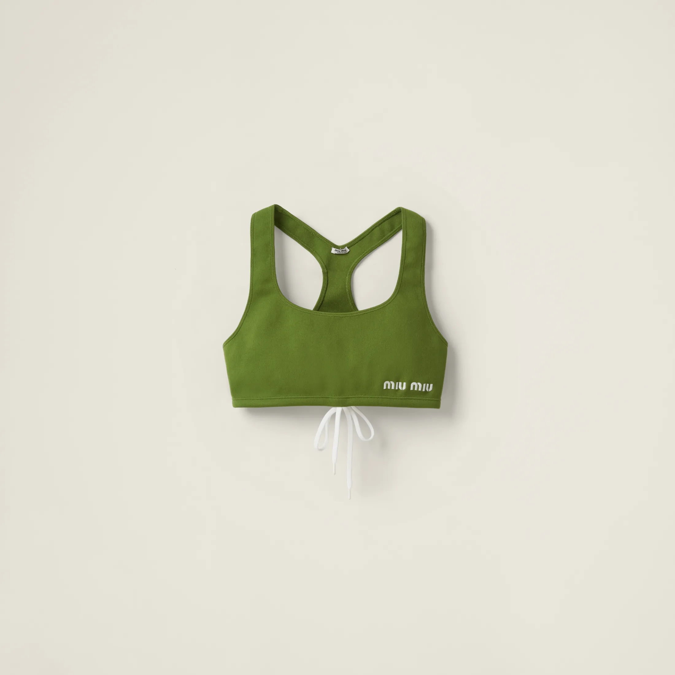 Pistachio Green Nylon Top | Miu Miu