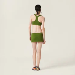 Pistachio Green Nylon Top | Miu Miu
