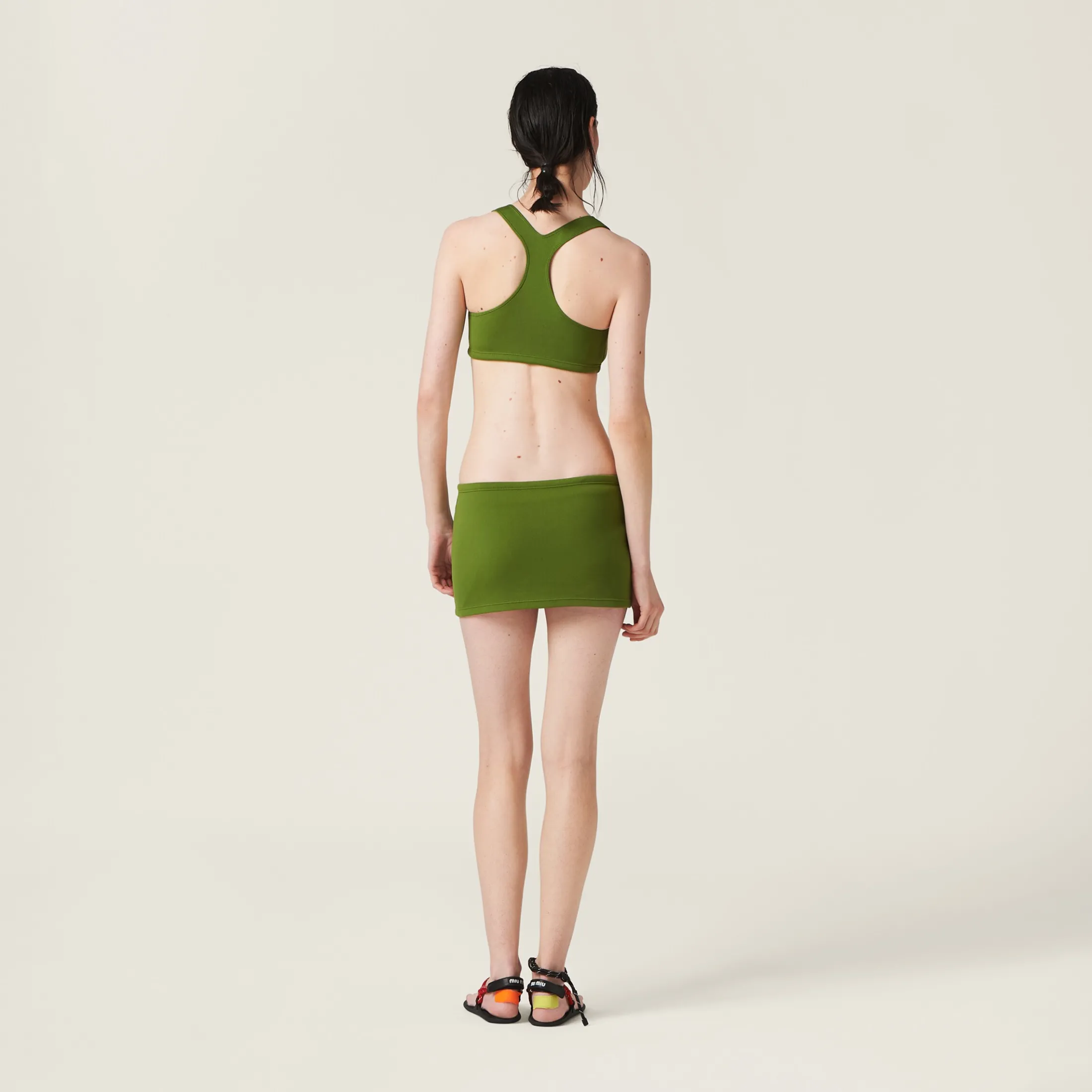 Pistachio Green Nylon Top | Miu Miu