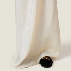 Platinum Long Mesh Dress | Miu Miu
