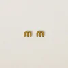 Pomegranate Yellow Enameled Metal Earrings | Miu Miu