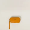 Pomegranate Yellow Leather Pouch | Miu Miu