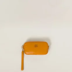 Pomegranate Yellow Leather Pouch | Miu Miu