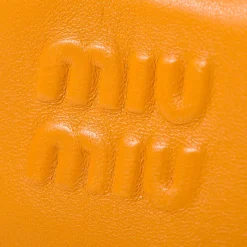 Pomegranate Yellow Leather Micro Bag | Miu Miu