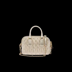 Pyrite Arcadie Matelassé Nappa Leather Mini-bag | Miu Miu
