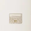 Pyrite Matelassé Nappa Leather Card Holder | Miu Miu