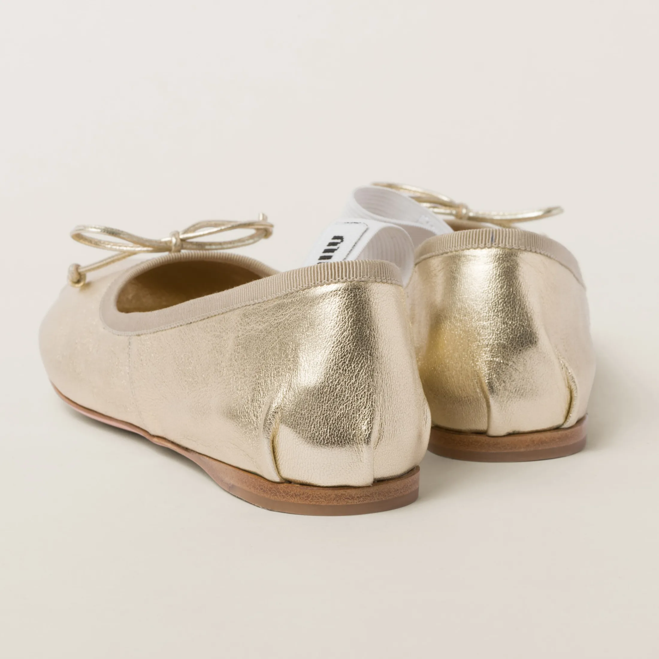 Pyrite Mordoré Nappa Leather Ballerinas | Miu Miu