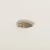 Pyrite Nappa Leather Hair Clip | Miu Miu