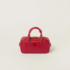 Red Arcadie Leather Bag | Miu Miu