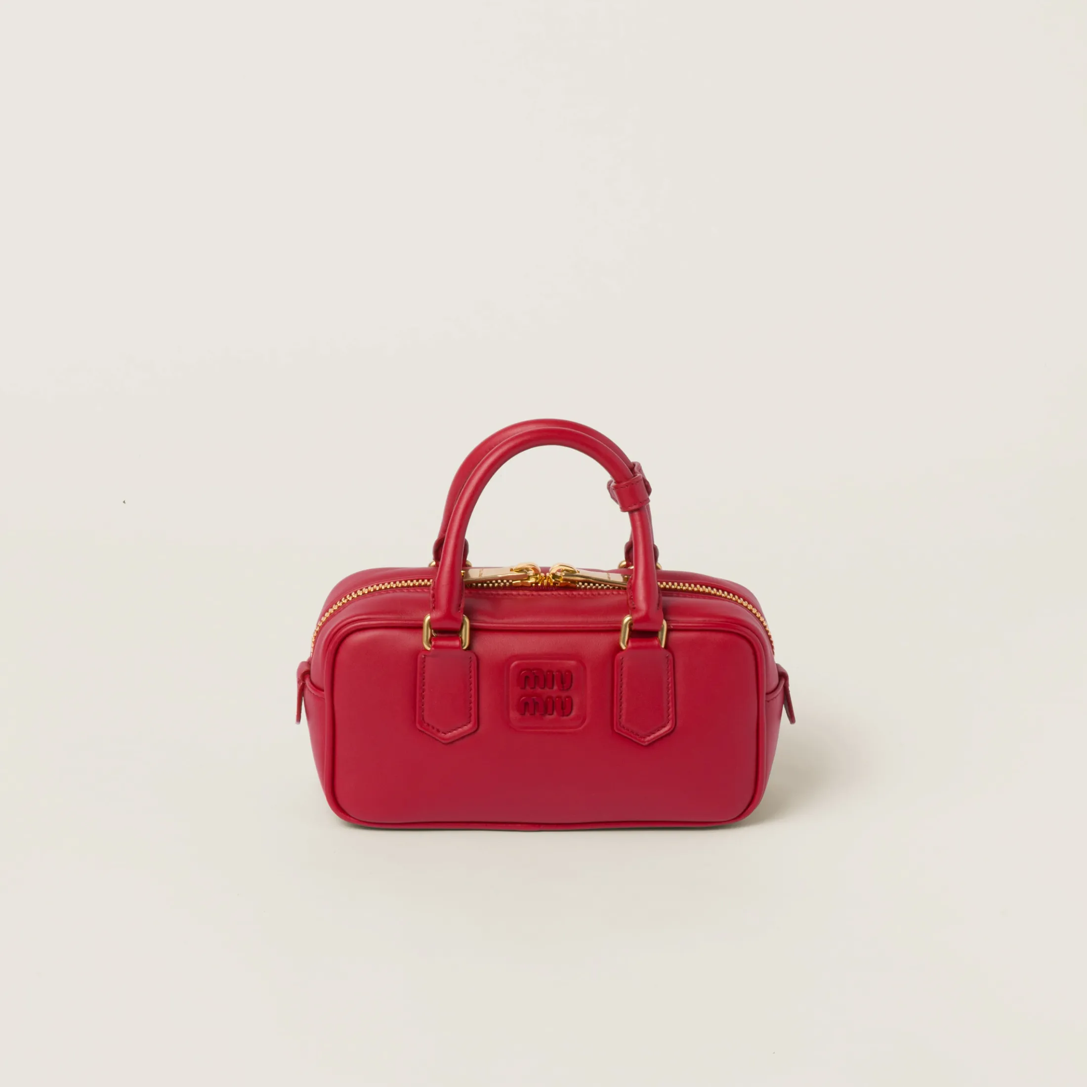 Red Arcadie Leather Bag | Miu Miu