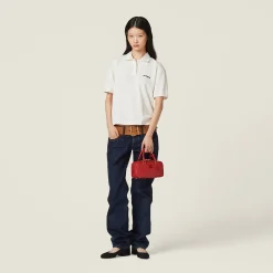 Red Arcadie Leather Bag | Miu Miu