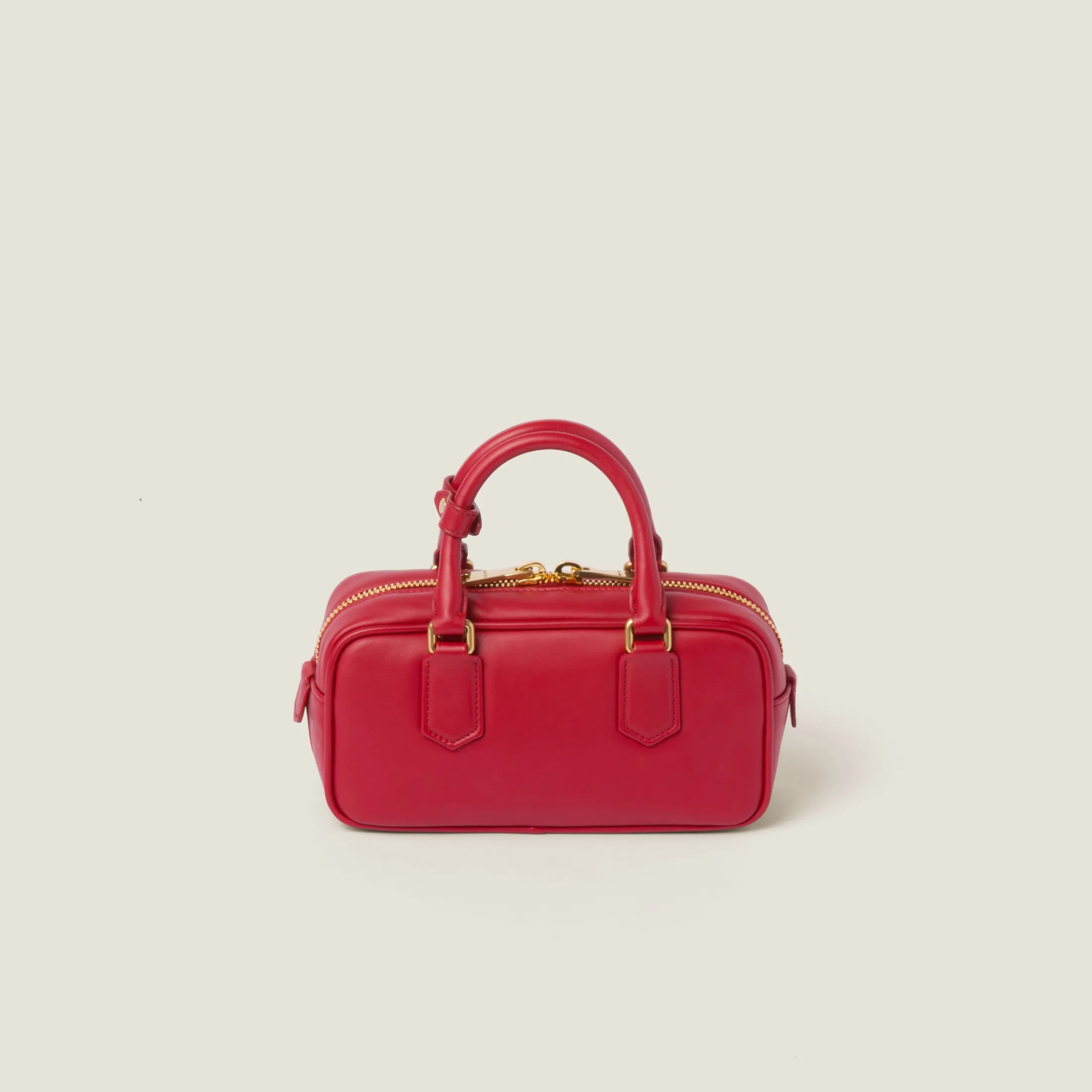 Red Arcadie Leather Bag | Miu Miu