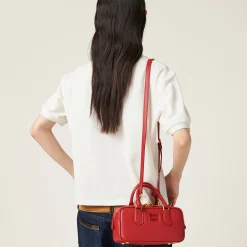 Red Arcadie Leather Bag | Miu Miu
