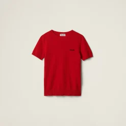 Red Cashmere Sweater | Miu Miu