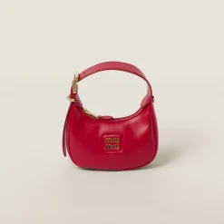 Red Leather Hobo Bag | Miu Miu