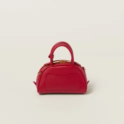 Red Leather Top-handle Bag | Miu Miu