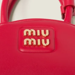 Red Leather Top-handle Bag | Miu Miu