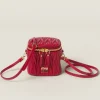 Red Matelassé Nappa Leather Micro Bag | Miu Miu