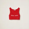 Red Viscose Top | Miu Miu