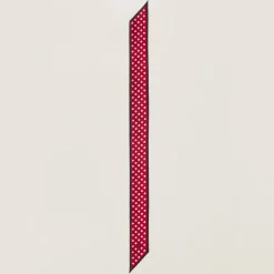 Red/black Printed Twill Scarf | Miu Miu
