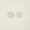 Rose Gold Lenses Miu Miu Runway Sunglasses | Miu Miu