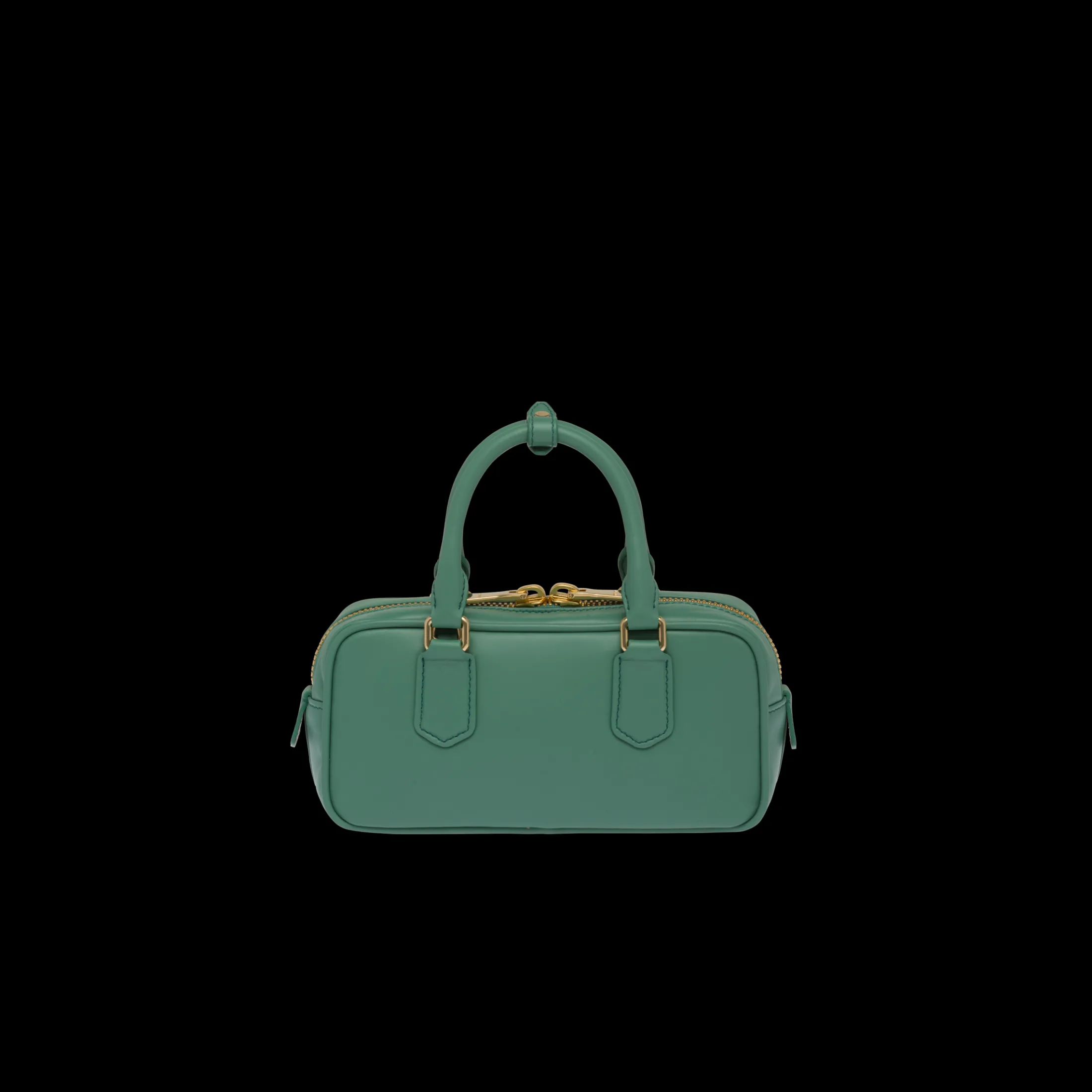 Sage Green Arcadie Leather Bag | Miu Miu