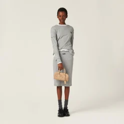 Sand Beige Arcadie Matelassé Nappa Leather Bag | Miu Miu