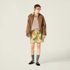 Sand Beige Cashmere Sweater | Miu Miu