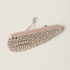 Sand Beige Duchesse Hair Clip | Miu Miu