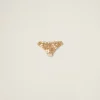 Sand Beige Embroidered Silk And Wool Panties | Miu Miu