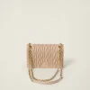 Sand Beige Matelassé Nappa Leather Mini-bag | Miu Miu