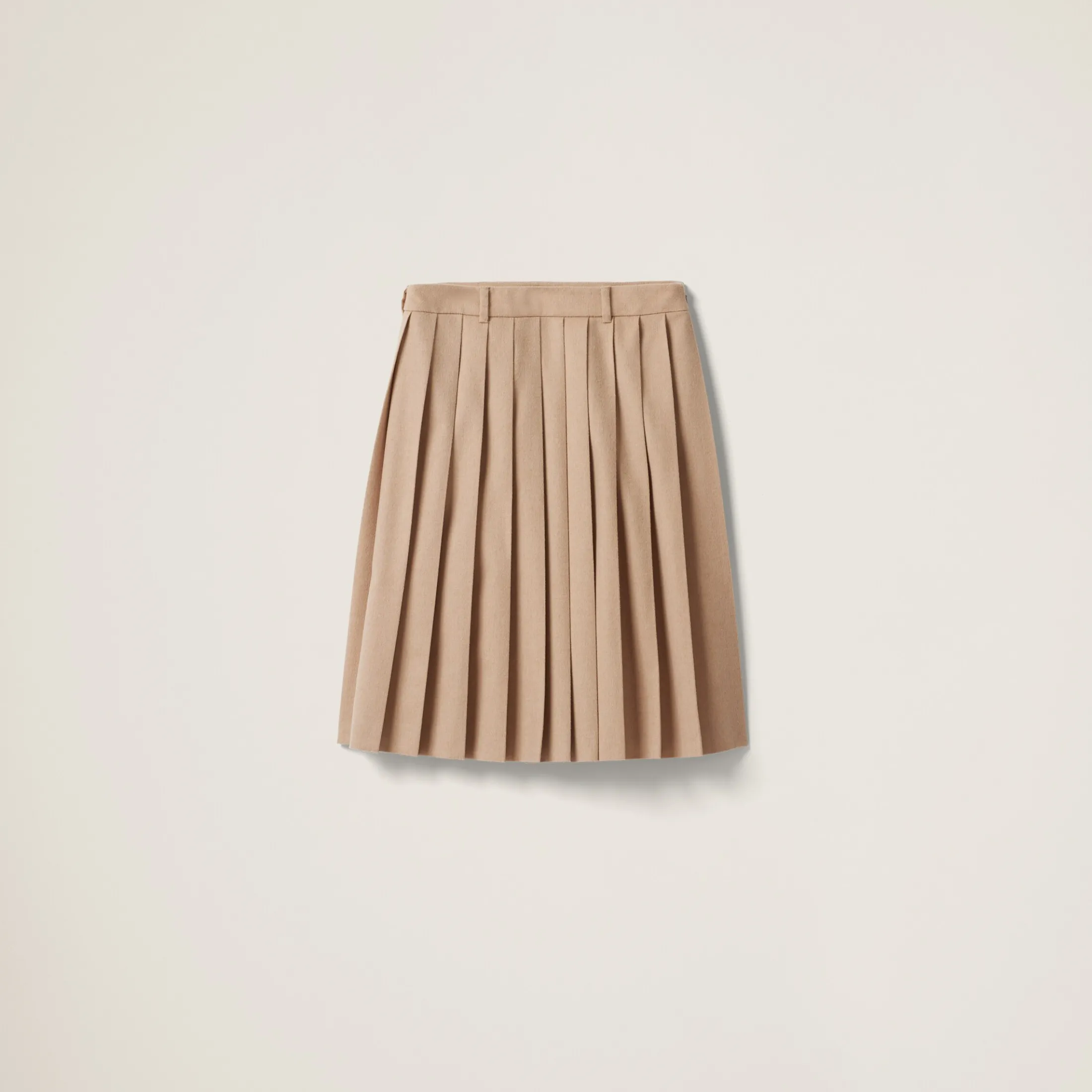 Sand Beige Velour Skirt | Miu Miu