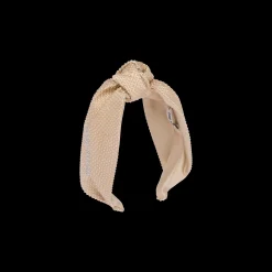 Sand Beige Velvet Headband | Miu Miu