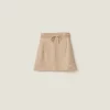 Sand Beige Wool And Cashmere Skirt | Miu Miu
