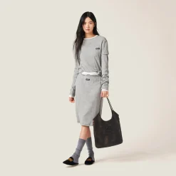 Sand/coffee Ivy Leather Bag | Miu Miu