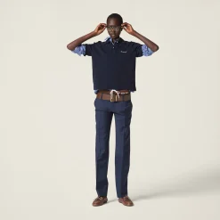 Sapphire Blue Checked Shirt | Miu Miu