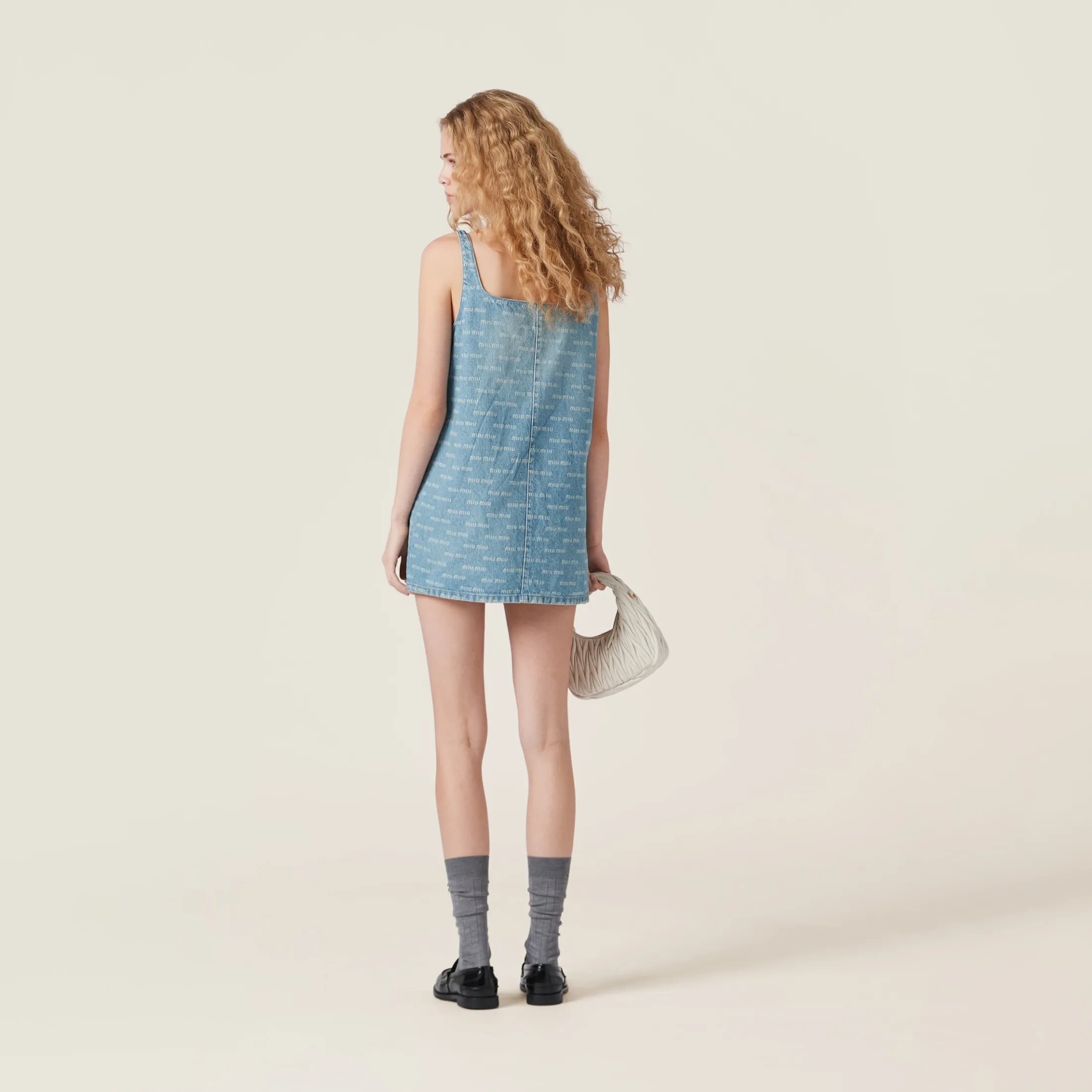Sapphire Blue Denim Dress | Miu Miu