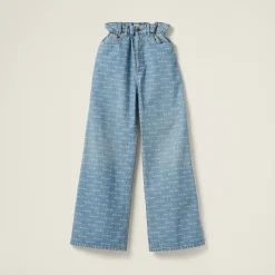 Sapphire Blue Denim Jeans | Miu Miu