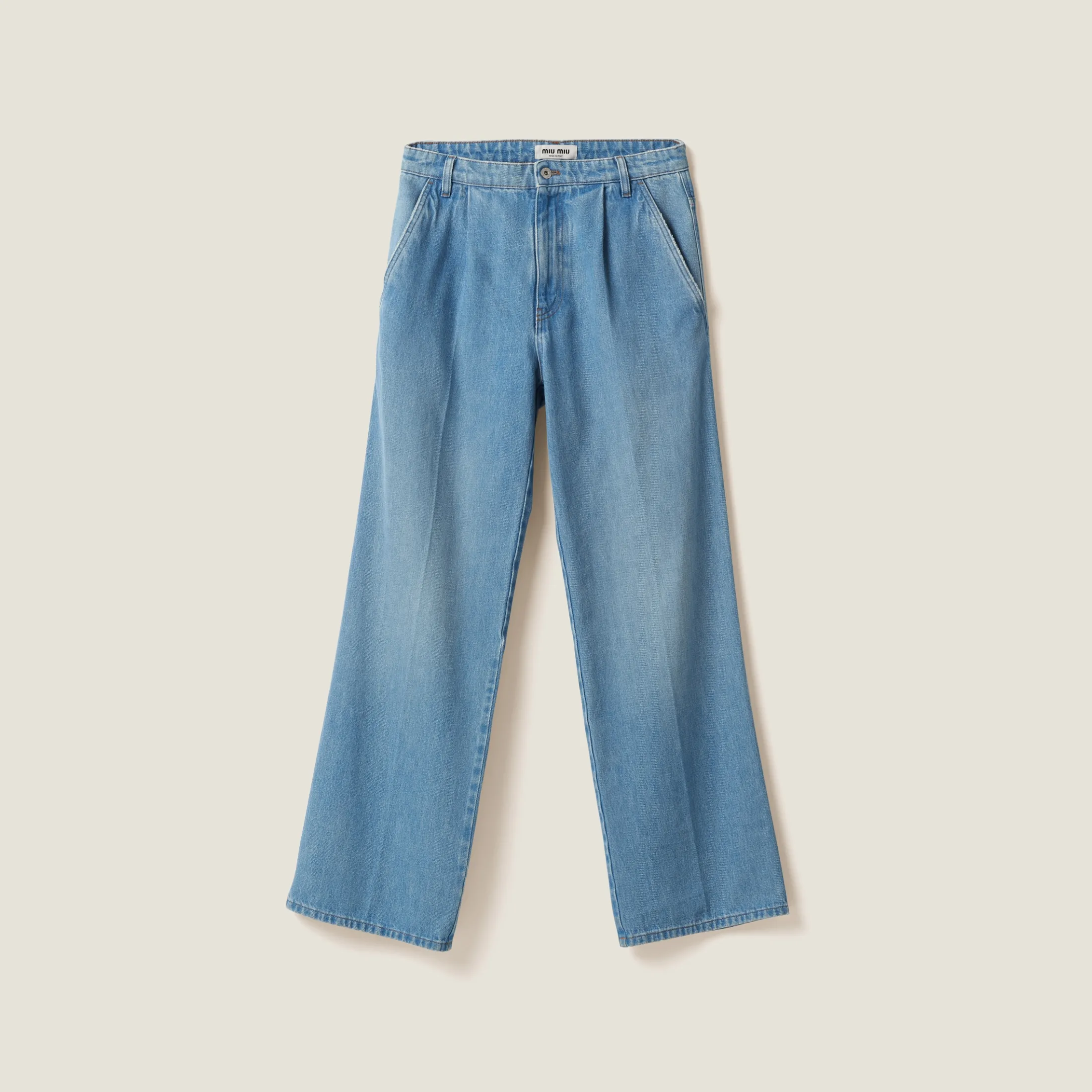 Sapphire Blue Denim Jeans | Miu Miu