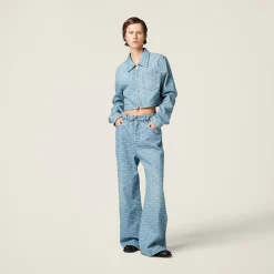 Sapphire Blue Denim Jeans | Miu Miu