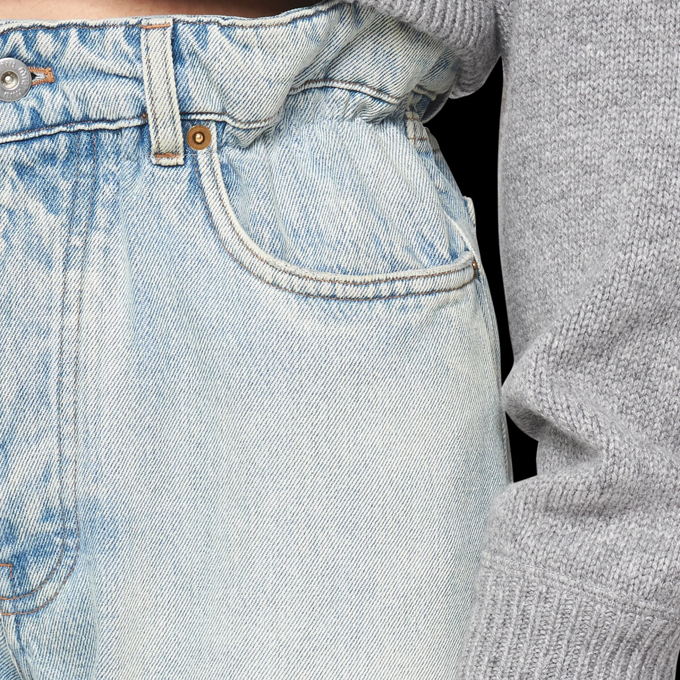Sapphire Blue Denim Jeans | Miu Miu