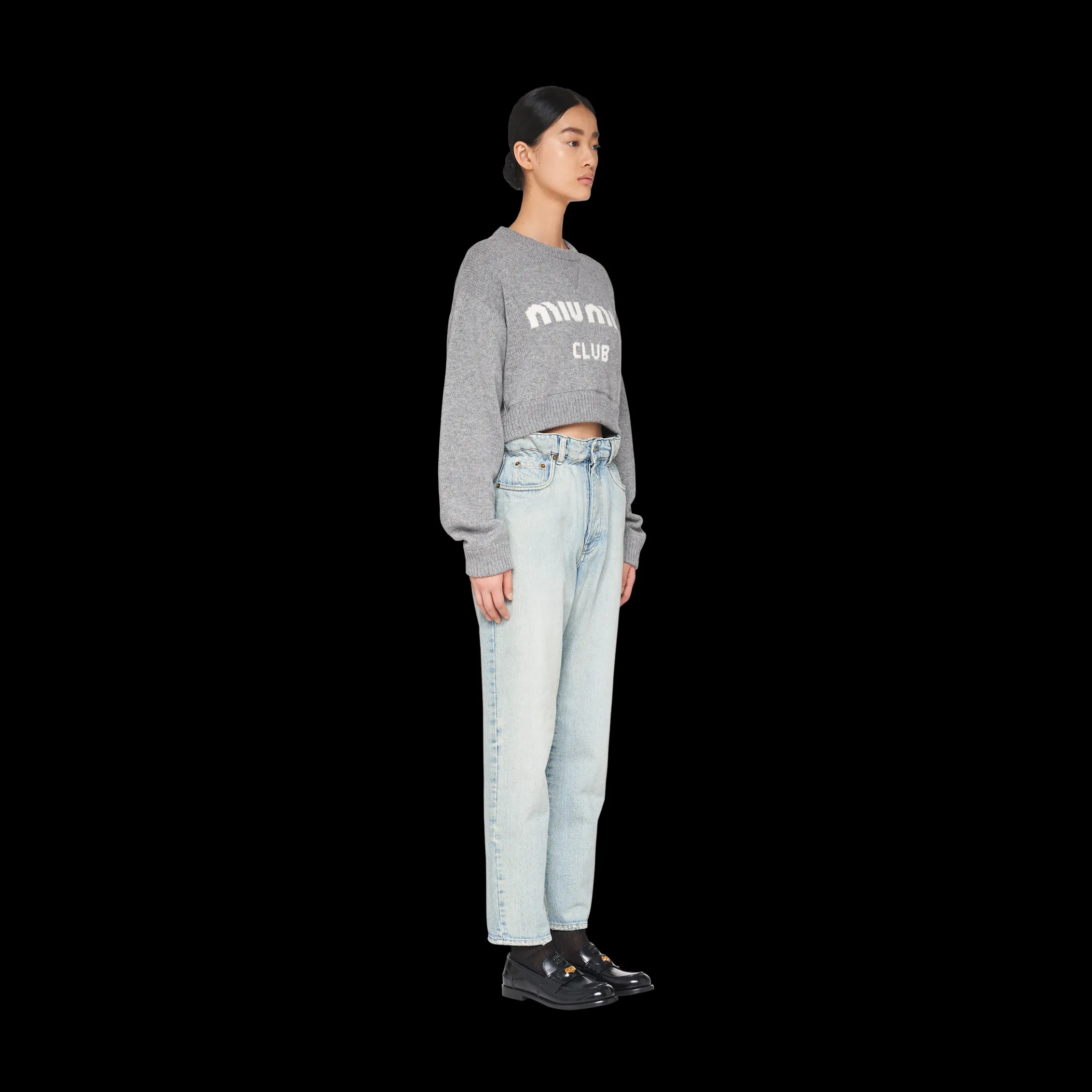 Sapphire Blue Denim Jeans | Miu Miu