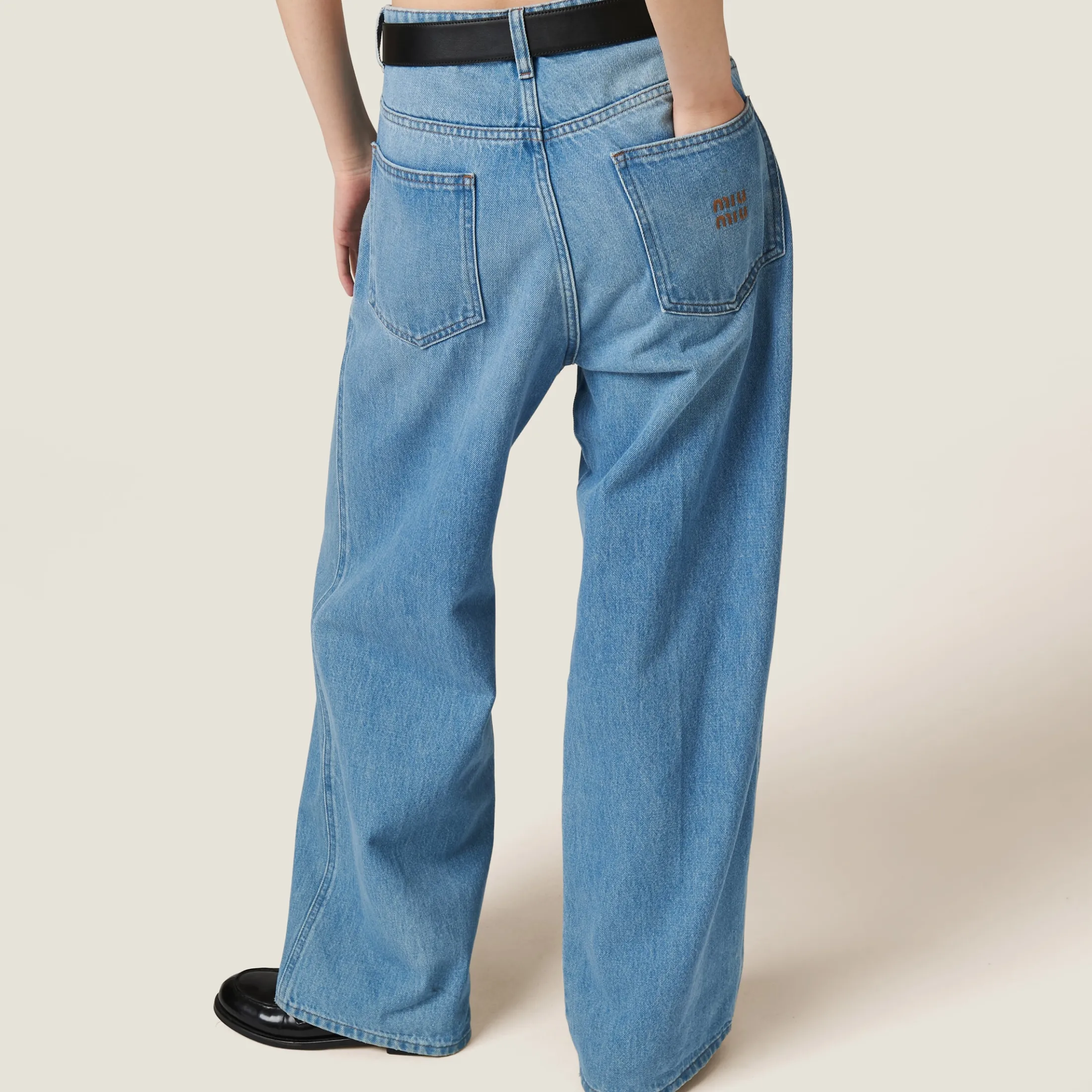 Sapphire Blue Denim Jeans | Miu Miu