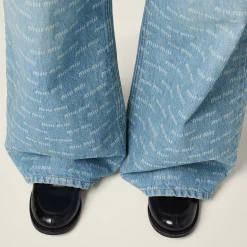 Sapphire Blue Denim Jeans | Miu Miu