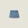 Sapphire Blue Denim Miniskirt | Miu Miu