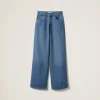 Sapphire Blue Denim Pants | Miu Miu