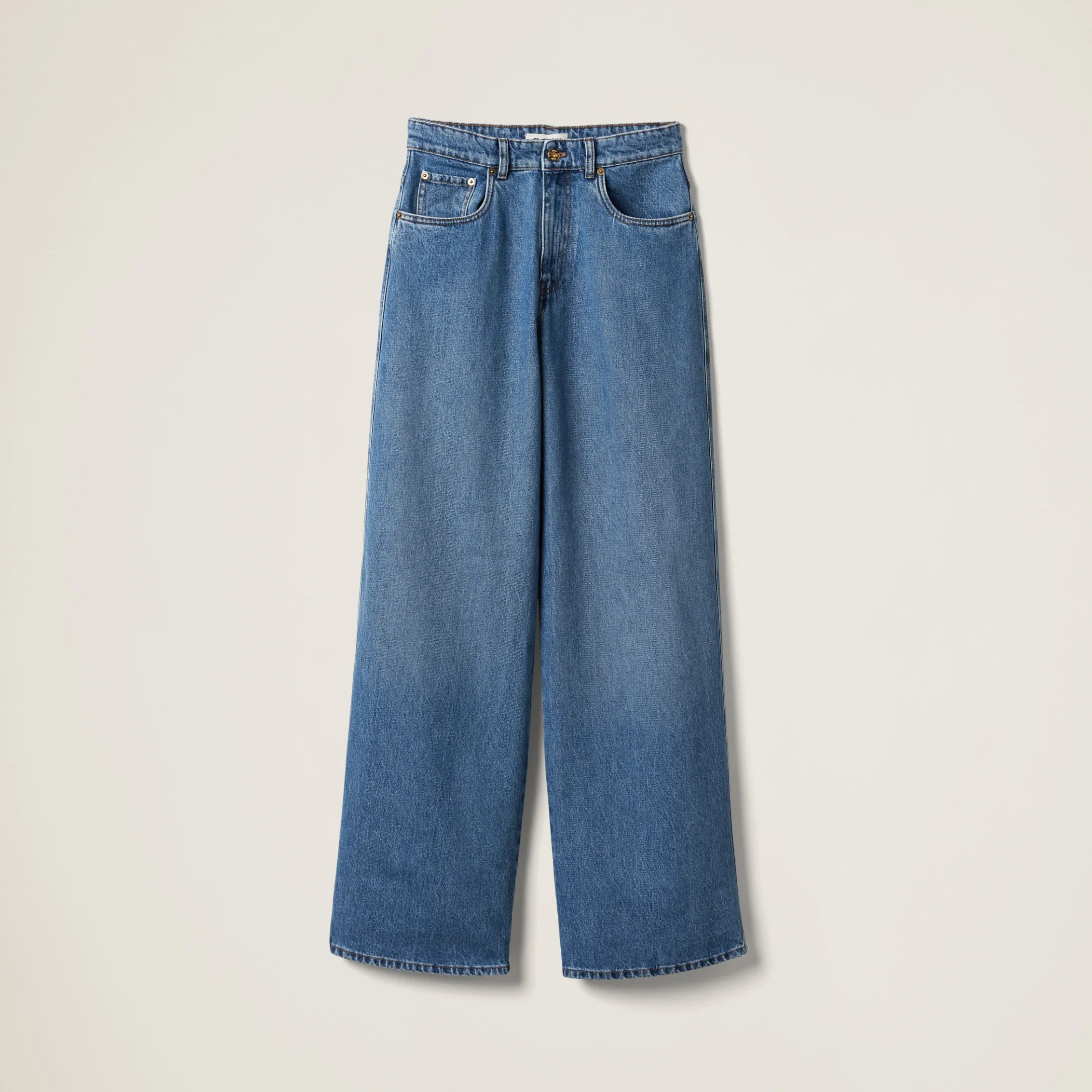 Sapphire Blue Denim Pants | Miu Miu