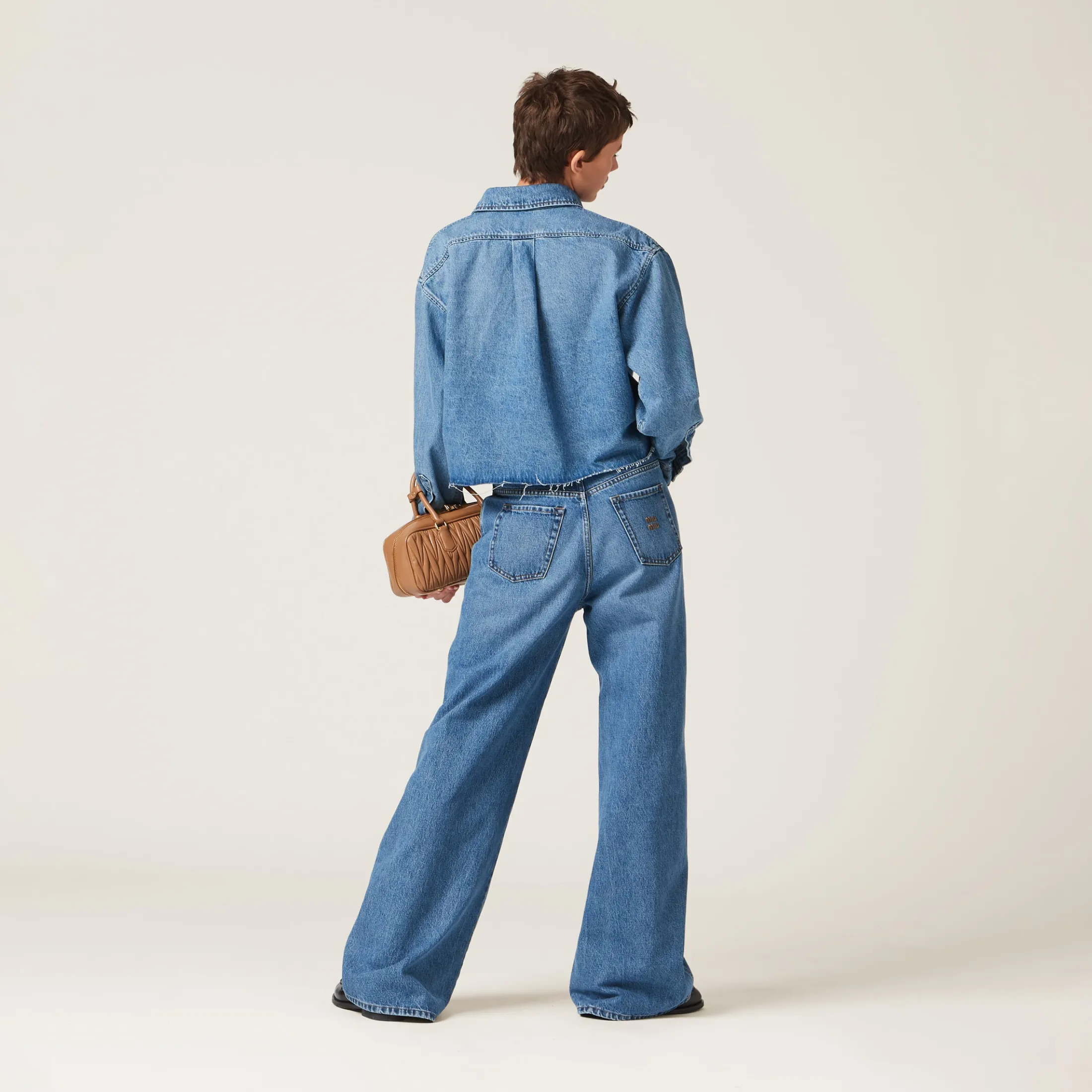 Sapphire Blue Denim Pants | Miu Miu